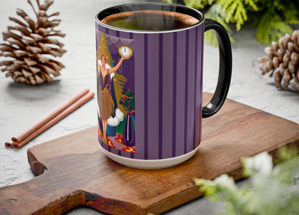 Countdown to Christmas Elegance Colorful Mugs (11oz, 15oz)