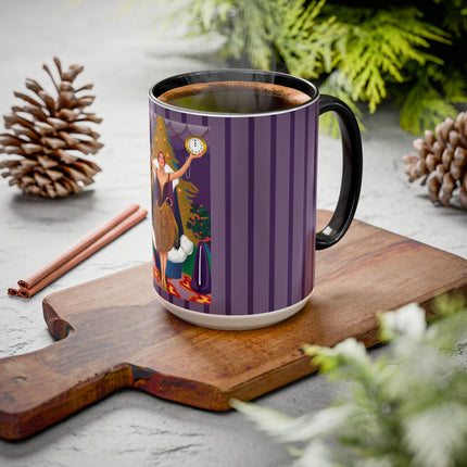 Countdown to Christmas Elegance Colorful Mugs (11oz, 15oz)