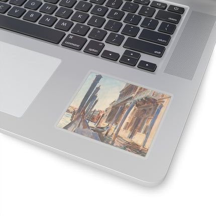 Gondola Moorings on the Grand Canal by John Singer Sargent Kiss-Cut Stickers (4 Sizes)