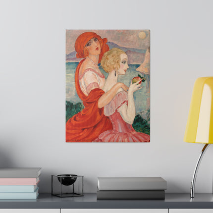 Sur la Route d’Anacapri – Art Deco Mediterranean Landscape by Gerda Wegener