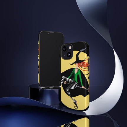 A Witch’s Moonlit Flight Phone Cases
