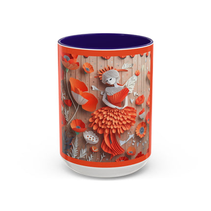 Poppy Fairy Colorful Mugs (11oz, 15oz)
