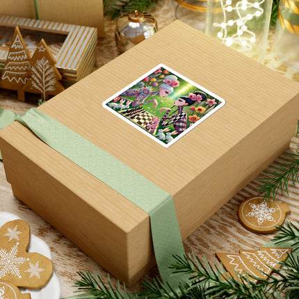 ♟️🌸 Spring Gambit: A Fairy’s Move Kiss-Cut Sticker – Whimsical Chess & Spring Magic