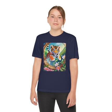 Majestic Tiger Cub Youth Competitor Tee – Courage, Adventure & Fiery Spirit