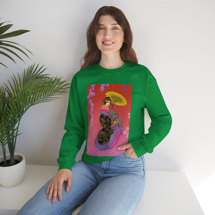 Enchanting Geisha Heavy Blend™ Crewneck Sweatshirt