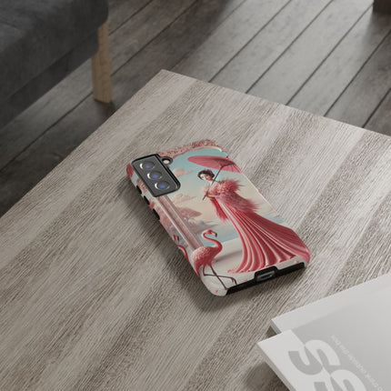 Petals, Porcelain, and Flamingos Phone Cases
