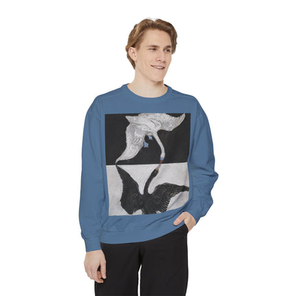 The Swan by Hilma af Klint Garment-Dyed Sweatshirt