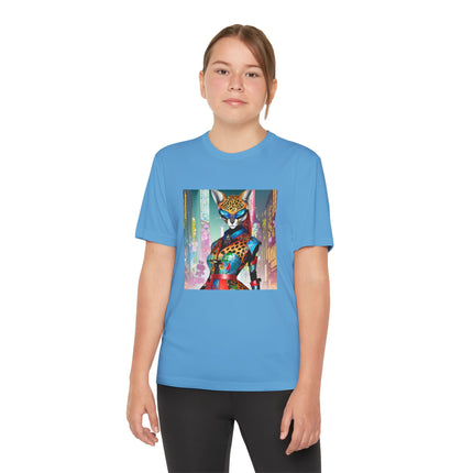 Cyber Cat Glamour Youth Competitor Tee