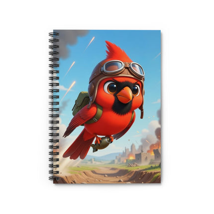 The Cardinal Dive Bomber Spiral Notebook – Ruled Line