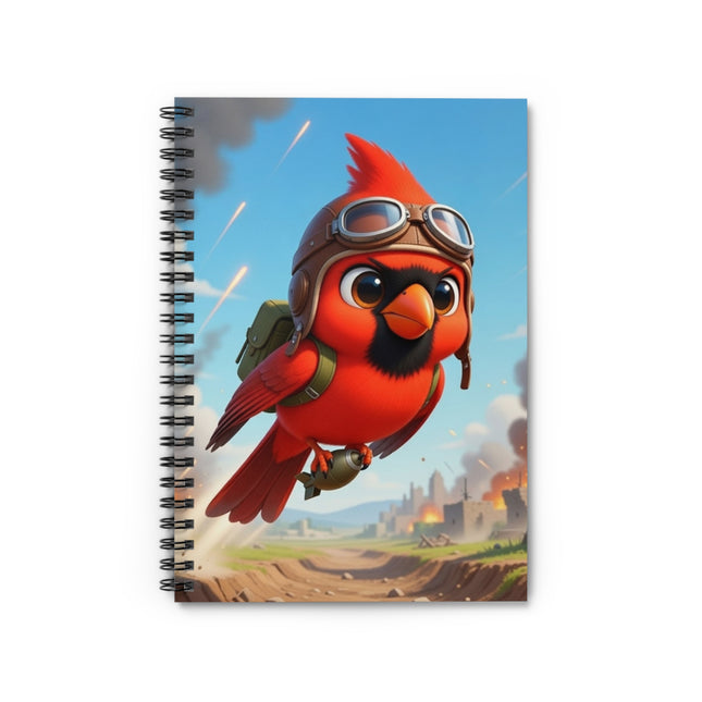 The Cardinal Dive Bomber Spiral Notebook – Ruled Line