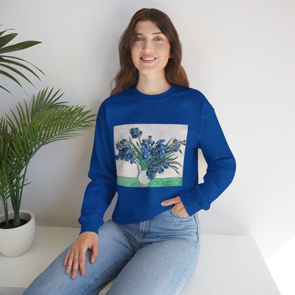 Irises by Vincent Van Gogh Heavy Blend™ Crewneck Sweatshirt