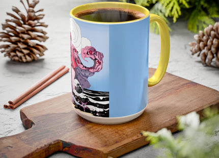 Goddess of the Swirling Sea Colorful Mugs (11oz, 15oz)