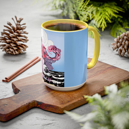 Goddess of the Swirling Sea Colorful Mugs (11oz, 15oz)