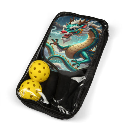 Tibetan Dragon in Battle Pickleball Kit – Fierce Flames & Epic Power