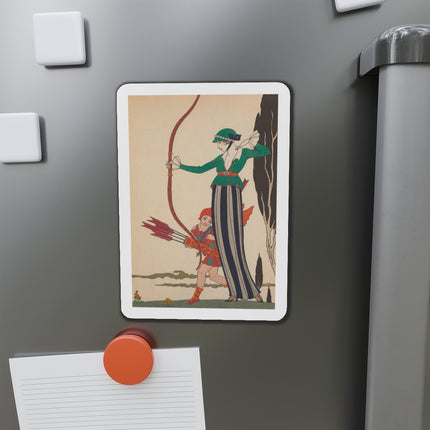 L'Arc Rouge by George Barbier Die-Cut Magnets (5 Sizes)