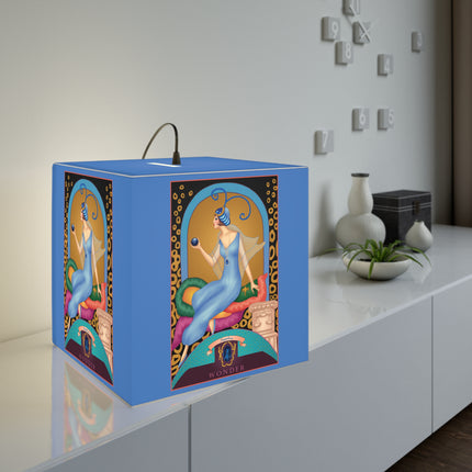 September & Sapphire Zodiac Light Cube Lamp