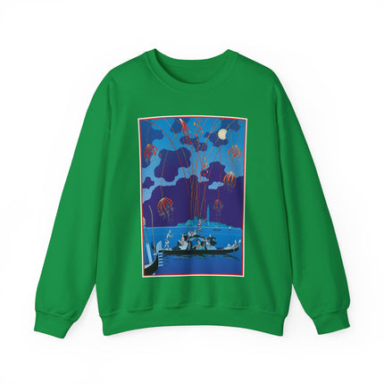 Fireworks in Venice by George Barbier Heavy Blend™ Crewneck Sweatshirt
