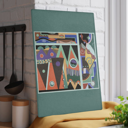 Collection decors et couleurs Pl.03 by Georges Valmiers Glass Cutting Board