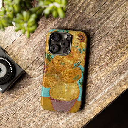 Vase with Twelve Sunflowers by Vincent Van Gogh Phone Cases