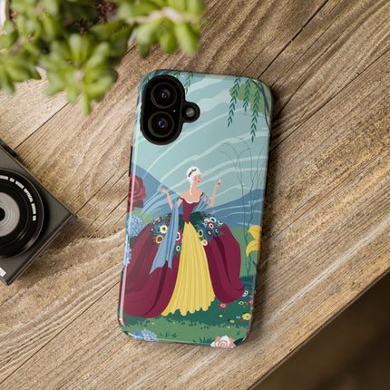 🌹🌿 The Willow Garden Promenade Phone Case – Art Deco Floral Elegance