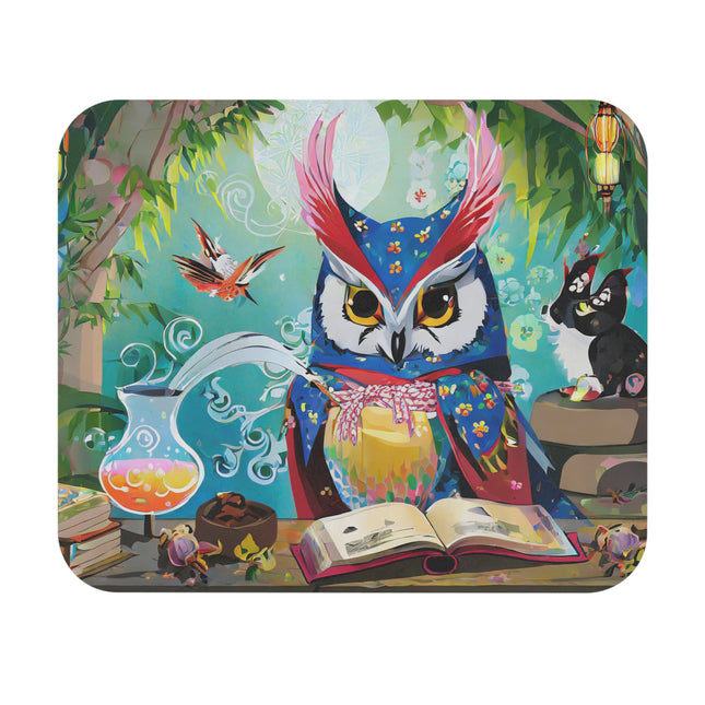 Owl's Magical Workshop Mouse Pad, Rectangle