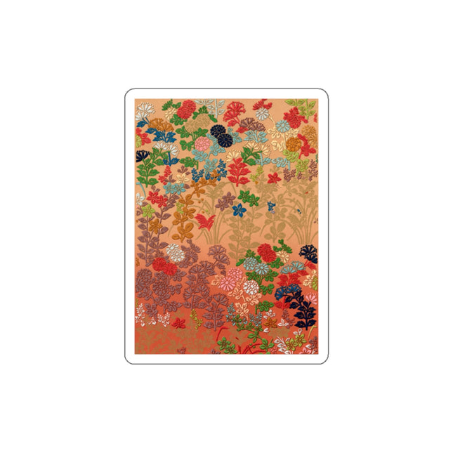 Japanese Flower Pattern by G.A. Audsley Die-Cut Stickers (5 Sizes)