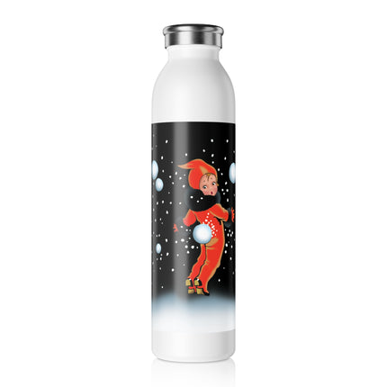 A Festive Snowball Slim Water Bottle