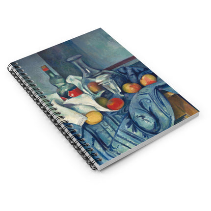 The Peppermint Bottle by Paul Cézanne Spiral Notebook - Ruled Line