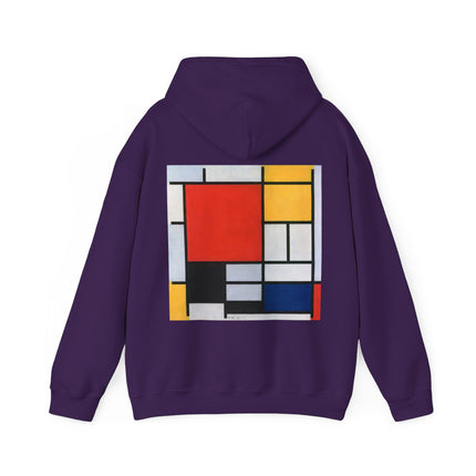 Composition with Red, Yellow, Blue, and Black by Piet Mondrian Heavy Blend™ Hooded Sweatshirt
