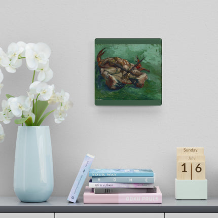 Crab on its Back by Vincent Van Gogh Acrylic Wall Clock
