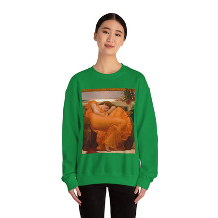 Flaming June by Frederic Leighton Heavy Blend™ Crewneck Sweatshirt