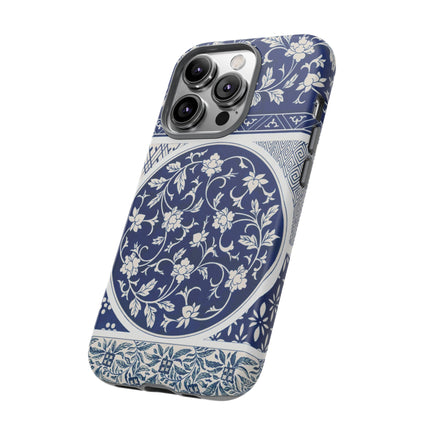 Blue Flower Pattern by Owen Jones Phone Cases