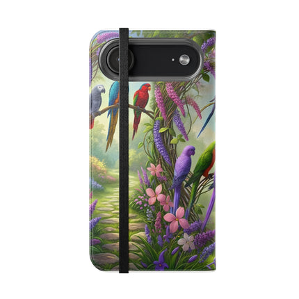 🧚🦜 Lavender-Winged Fairy Flip Case – Dreamy Elegance & Spring Whimsy