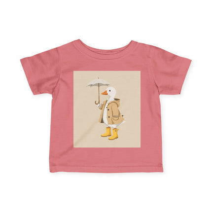 🦆☂️ The Little Rainy Day Duckling Infant Fine Jersey Tee – Whimsical Storybook Charm