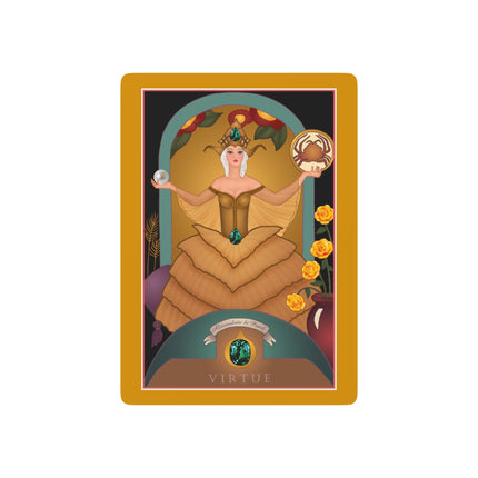 June & Pearl, Alexandrite (from the Gem Series) by Sofia Chiostri Playing Cards