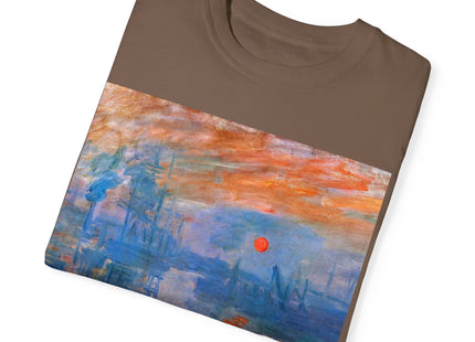 Sunrise by Claude Monet Unisex Garment-Dyed T-shirt