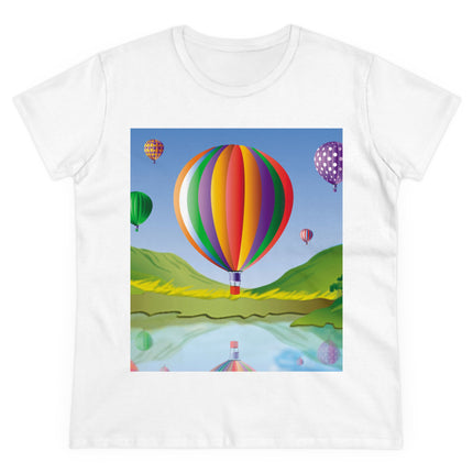 Colorful Heights Women's Midweight Cotton Tee