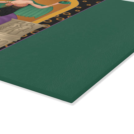 May & Emerald Zodiac Glass Cutting Board
