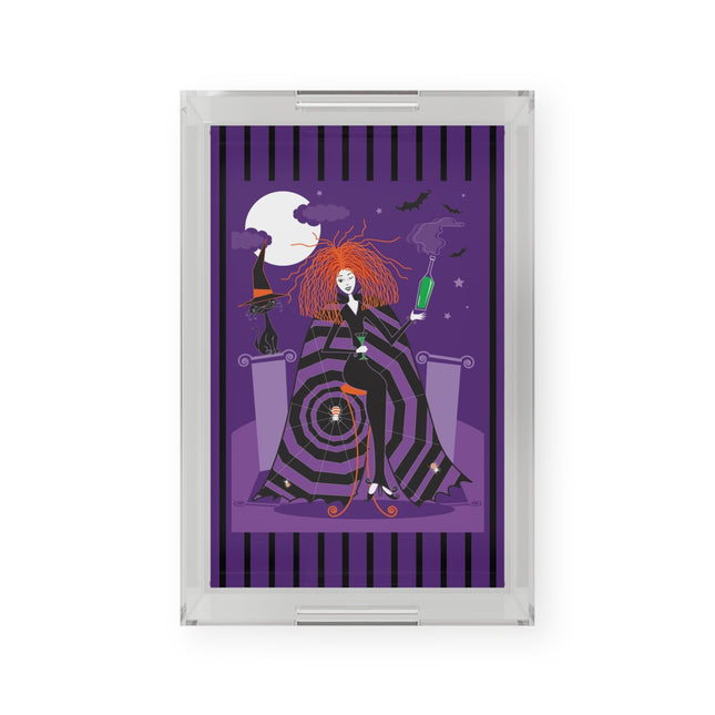 Mystic Elegance Acrylic Serving Tray