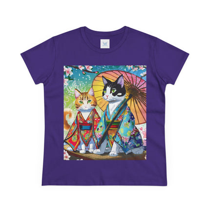 Kimono Kitties Cotton Tee