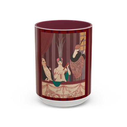 La Loge by George Barbier Colorful Mugs (11oz, 15oz)