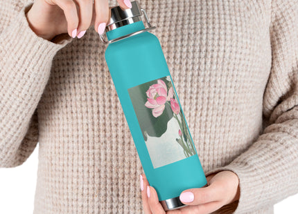 Blooming Lotus Flowers by Ohara Koson Vacuum Insulated Bottle, 22oz