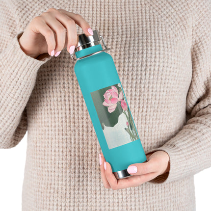 Blooming Lotus Flowers by Ohara Koson Vacuum Insulated Bottle, 22oz