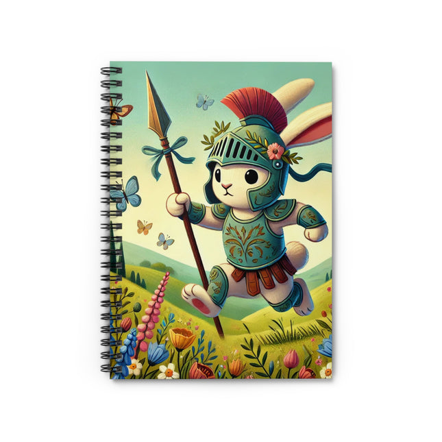Rabbit Gladiator Spiral Notebook - Ruled Line