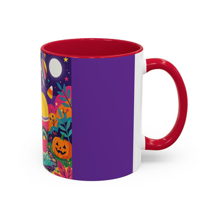 🌙🎃 The Lady Of Moonbeam Hollow Colorful Mug – Whimsical Halloween Charm