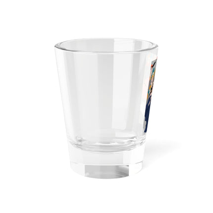 Celestial Masquerade Shot Glass – Theatrical Elegance & Floating Whimsy