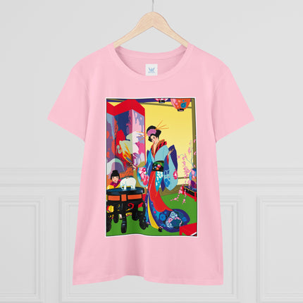 A Timeless Journey by Umberto Brunelleschi Women's Midweight Cotton Tee