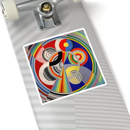 Rythme No. 1 by Robert Delaunay Kiss-Cut Stickers (4 Sizes)