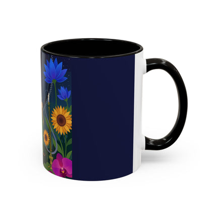 The Lady Of The Starlit Candles Colorful Mugs – Art Deco Theatrical Romance