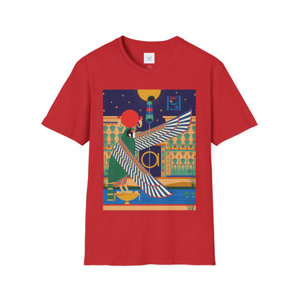 Winged Sun Disc & Falcon T-Shirt – Emblem of Hermes Trismegistus